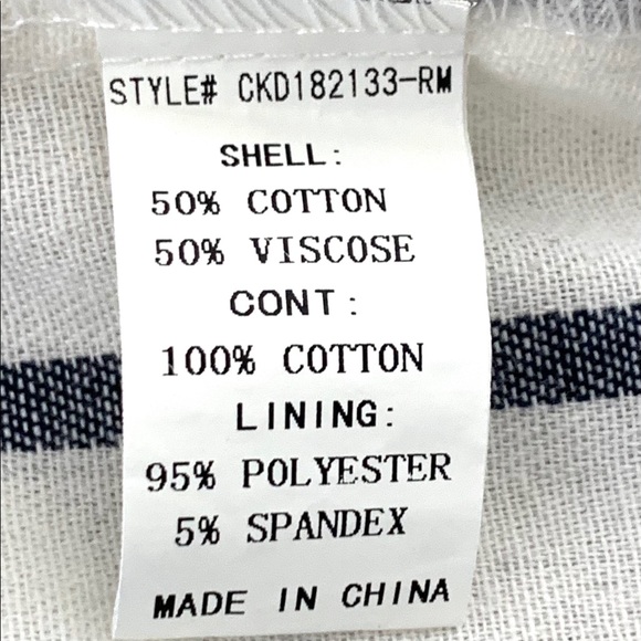 Melloday Embroidered Stripe Midi Dress Sz M Great Condition - Picture 10 of 10